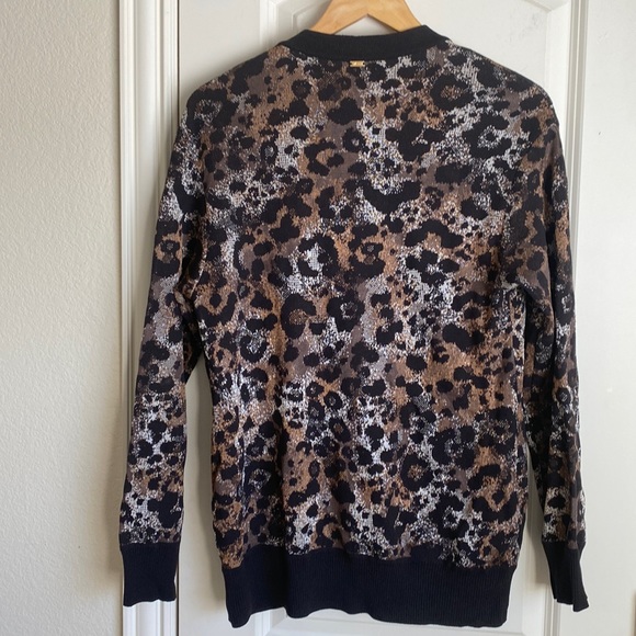 St. John animal print cardigan Size S - Picture 5 of 9